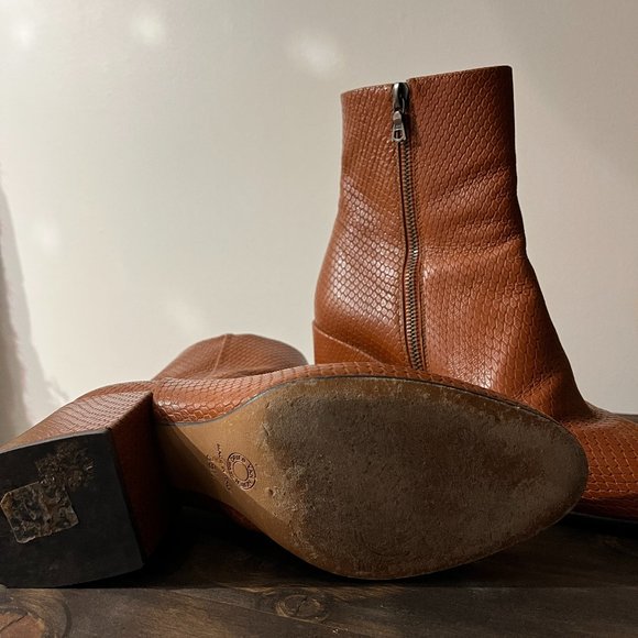 Dries Van Noten | Snakeskin Ankle Boot - Picture 3 of 3